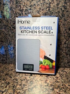 iHome Stainless Steel Kitchen Scale - Silver